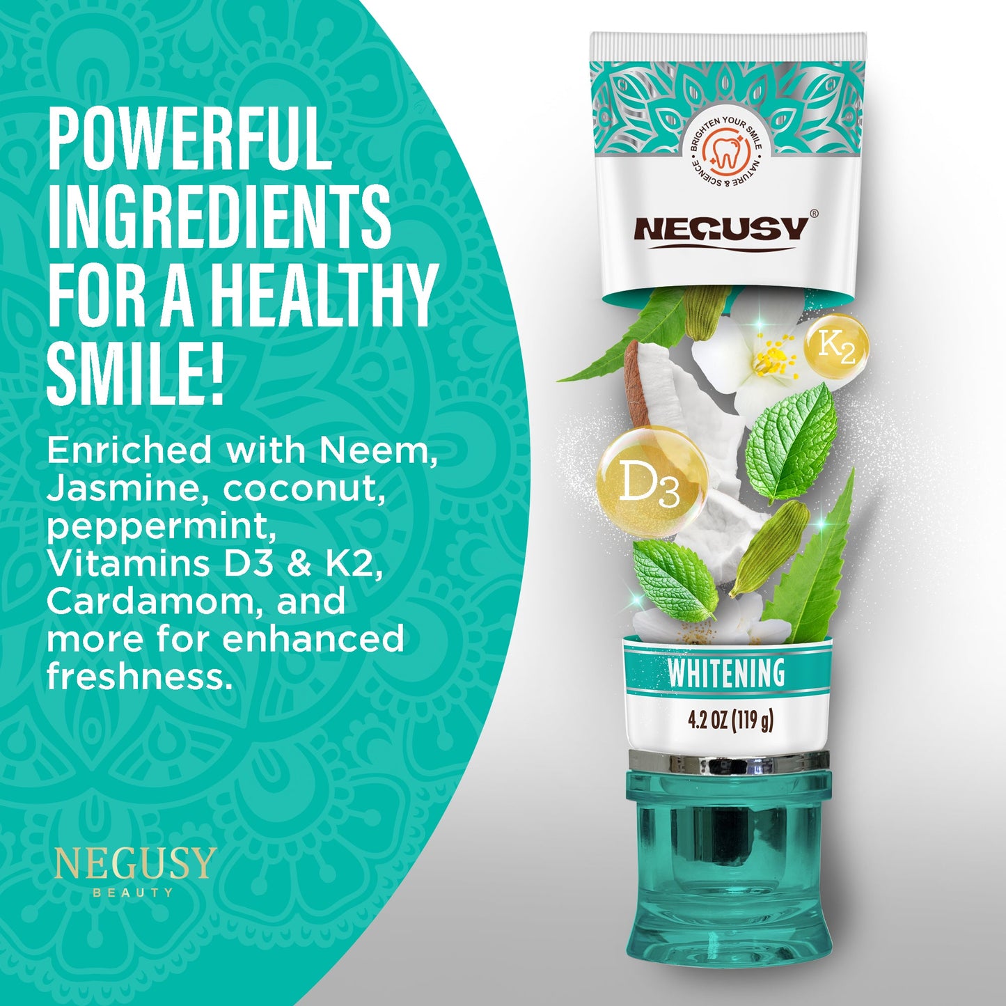 š„FLUORIDE FREE, HYDROXYAPATITE, WHITENING TOOTHPASTE