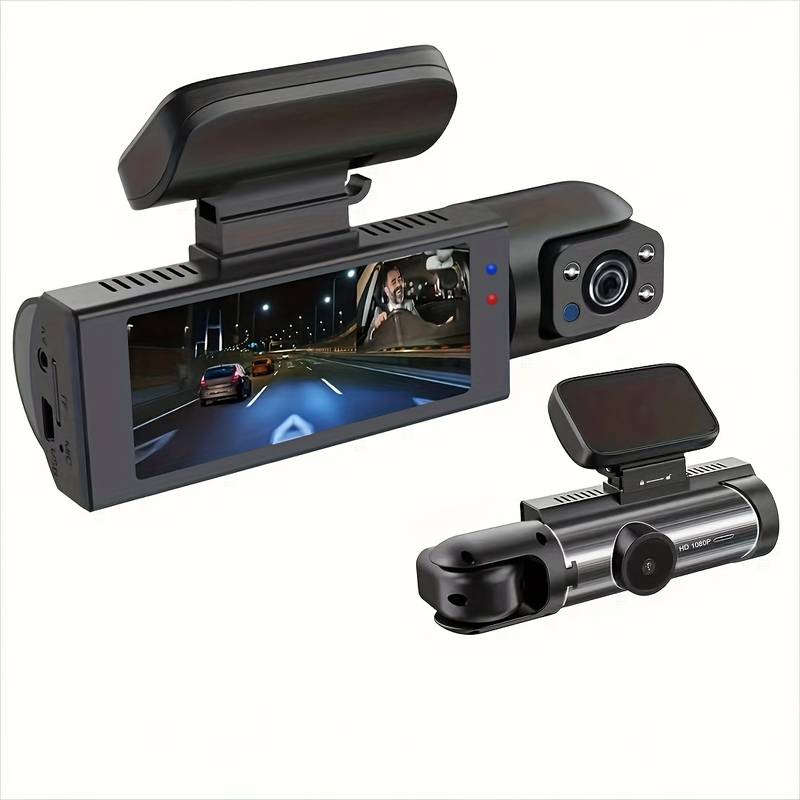 170° Wide View Dash Cam with 1080p Dual Lens, Wide 170° Coverage, G-Sensor, Night Vision & Loop Tech